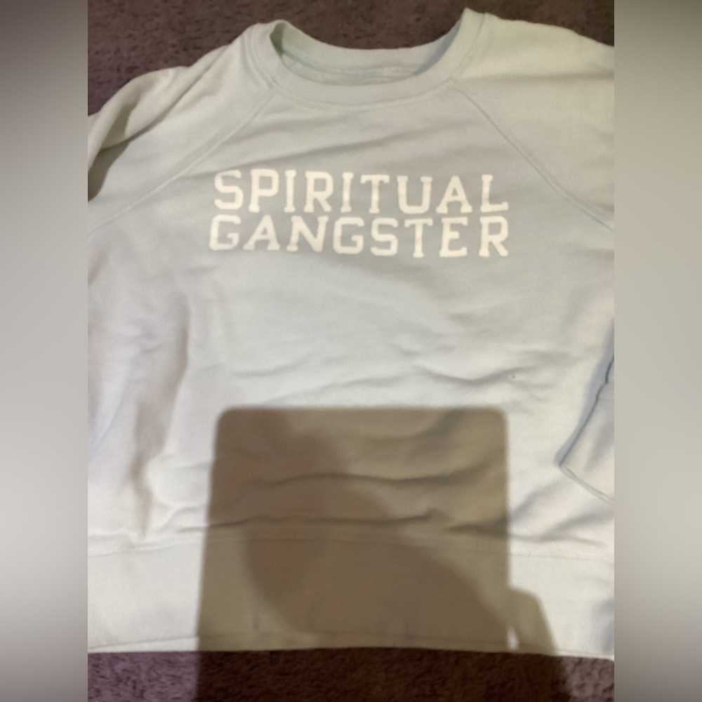 Girls light blue size 14 spiritual gangster crew neck